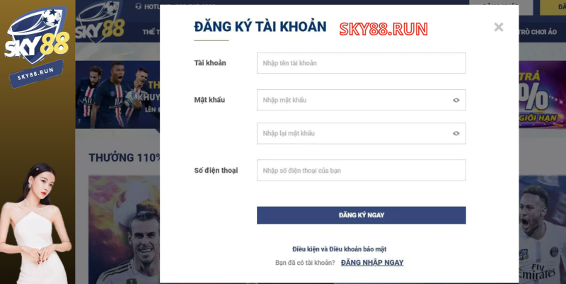 điều kiện đăng ký sky88